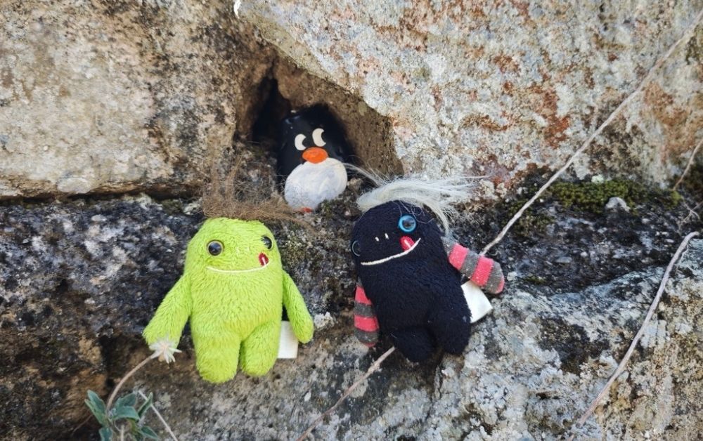Hand-painted penguin stone #616 hidden at Copan's Ruins Archaeological Park, Copan, Honduras (photo 1 of 5)